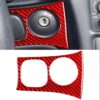 Carbon Fiber Car Key Panel Sticker for Chevrolet Corvette C5 1998-2004, Left Drive