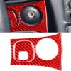2 in 1 Carbon Fiber Car Key Panel Sticker for Chevrolet Corvette C5 1998-2004, Left Drive