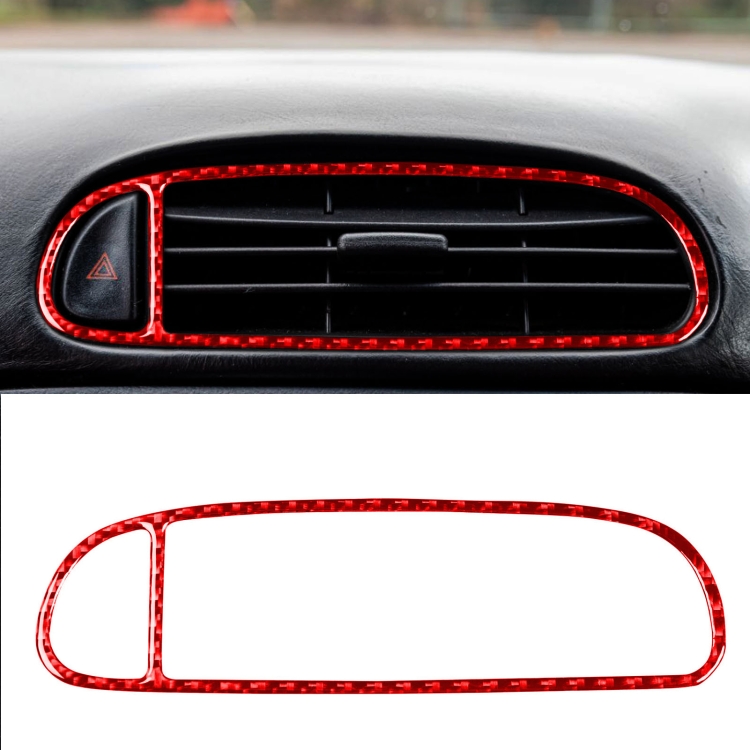 Carbon Fiber Car Air Outlet Sticker for Chevrolet Corvette C5 1998-2004, Left Drive