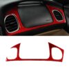 Carbon Fiber Car Front Passenger Seat Air Outlet Sticker for Chevrolet Corvette C5 1998-2004, Left Drive