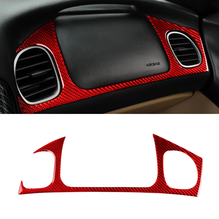Carbon Fiber Car Front Passenger Seat Air Outlet Sticker for Chevrolet Corvette C5 1998-2004, Left Drive
