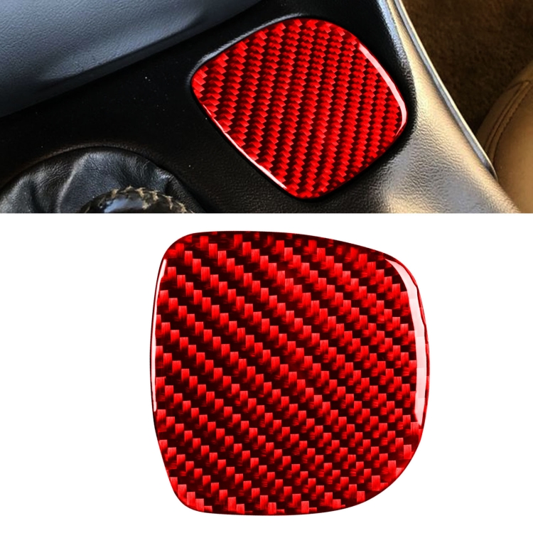 Carbon Fiber Car Cup Holder Sticker for Chevrolet Corvette C5 1998-2004, Left Drive