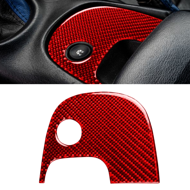 Carbon Fiber Car Lower Console Sticker for Chevrolet Corvette C5 1998-1999, Left Drive
