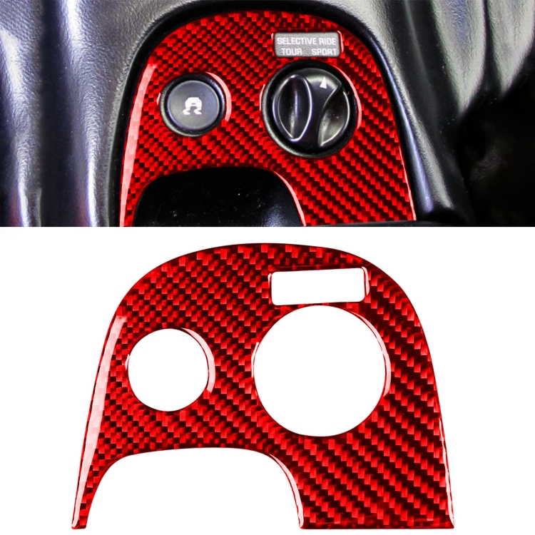 Carbon Fiber Car Traction Control Sticker for Chevrolet Corvette C5 1998-1999, Left Drive