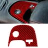 Carbon Fiber Car Lower Console Sticker for Chevrolet Corvette C5 2000-2004, Left Drive