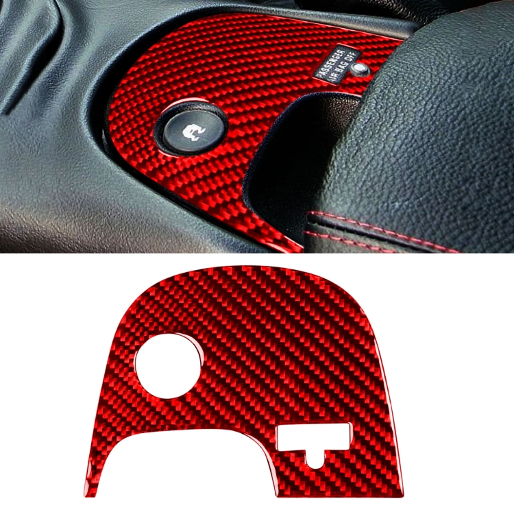 Carbon Fiber Car Lower Console Sticker for Chevrolet Corvette C5 2000-2004, Left Drive
