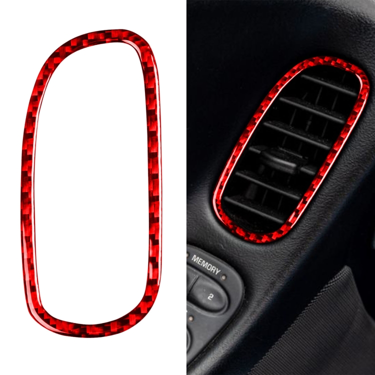 2 in 1 Car Carbon Fiber Driver Side Air Vent Sticker for Chevrolet Corvette C5 1998-2004, Left Drive