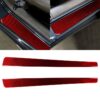 2 in 1 Car Carbon Fiber Threshold Sticker for Chevrolet Corvette C5 1998-2004, Left Drive