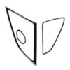 For Chevrolet Corvette C7 2014-2019 Car Door Speaker Decorative Sticker, Left Drive