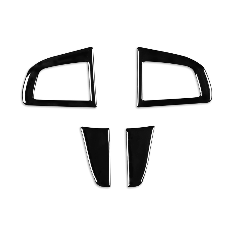 For Mazda 3 Axela 2010-2013 4 in 1 Car Steering Wheel Decorative Sticker, Left and Right Drive Universal