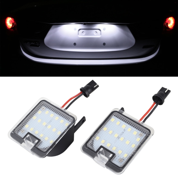 2pcs For Ford Focus 2015- Car License Plate Lamp