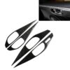 4 PCS Car Carbon Fiber Door Inner Handle Panel Decorative Sticker for Infiniti Q50 2014-2020, Left Drive