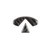 2 PCS Car Carbon Fiber Steering Wheel Logo Decorative Sticker for Infiniti Q50 / Q60 2014-2020
