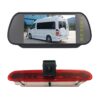 PZ472 Car Waterproof 170 Degree Brake Light View Camera + 7 inch Rearview Monitor for Fiat / Opel