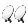 2 PCS Car Large Size Rearview Mirror Blind Spot Side Assistant Mirror
