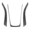 3 in 1 Car Carbon Fiber Gears Panel Decorative Sticker for Audi A5 Hard Top 2008-, Left and Right Drive Universal