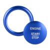 Car Engine Start Key Push Button Ring Trim Sticker Decoration for Mercedes-Benz A-Class 2013-2018 / C-Class 2015-2018 / GLA