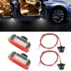 2 PCS Car DC 12V 1.6W Door Lights Lamps 18LEDs SMD-3528 Lamps with Cable for Volkswagen Golf 5 / 6