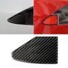 Carbon Fiber Car Charging Port Panel Decorative Sticker for Tesla Model X, Suitable for Left Driving