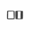 2 PCS / Set Carbon Fiber Car Window Buttons Decorative Sticker for Volkswagen Scirocco 2009-2016,Left and Right Drive Universal