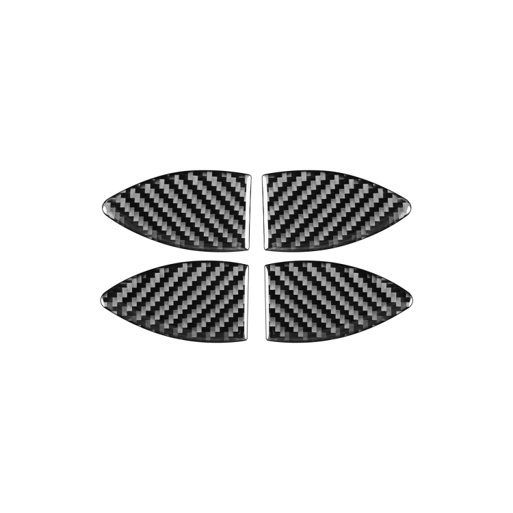 Carbon Fiber Car Inner Door Bowl Decorative Sticker for Toyota Old RAV4 2006-2013,Left and Right Drive Universal