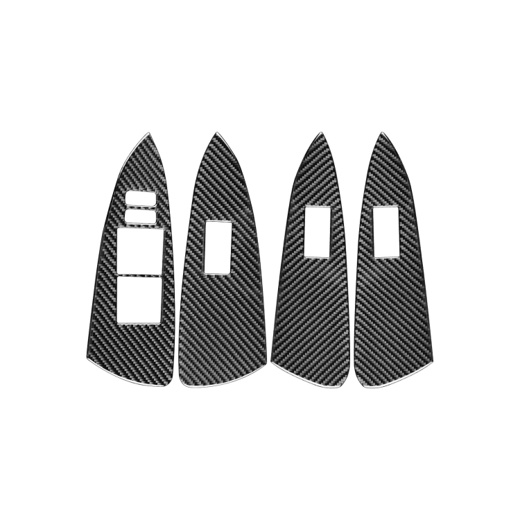 Carbon Fiber Car Lifting Panel Decorative Sticker for Toyota Old RAV4 2006-2013,Left Drive