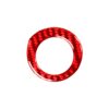 Carbon Fiber Car Ignition Key Ring Decorative Sticker for Toyota Corolla 2014-2018,Left and Right Drive Universal