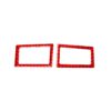 2 PCS / Set Carbon Fiber Car Dashboard Air Outlet Decorative Sticker for Toyota Corolla 2014-2018,Left and Right Drive Universal