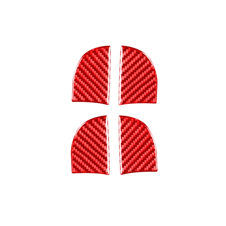 4 PCS / Set Carbon Fiber Car Inner Door Bowl Decorative Sticker for Toyota Corolla 2014-2018,Left and Right Drive Universal