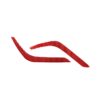 2 PCS / Set Carbon Fiber Car Headlight Eyebrow Decorative Sticker for Toyota Tundra 2014-2018,Left and Right Drive Universal(Red)