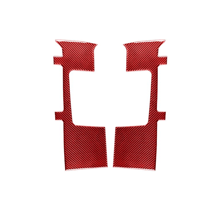 2 PCS / Set Carbon Fiber Car Seat Belt Panel Decorative Sticker for Toyota Tundra 2014-2018,Left and Right Drive Universal