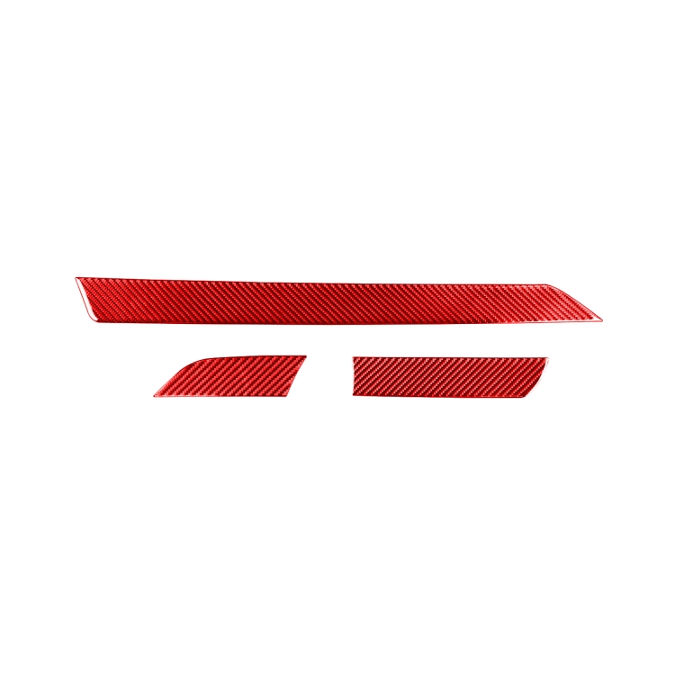 3 PCS / Set Carbon Fiber Car Center Console Strip Decorative Sticker for Toyota Tundra 2014-2018,Right Drive