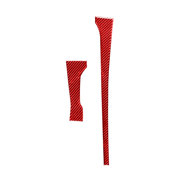 2 PCS / Set Carbon Fiber Car Central Control Gear Trim Decorative Sticker for Toyota Tundra 2014-2018,Left and Right Drive Universal