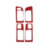 4 PCS / Set Carbon Fiber Car Door Inner Handle Decorative Sticker for Toyota Tundra 2014-2018,Left Drive