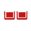 4 PCS / Set Carbon Fiber Car Rear Seat Adjustment Panel Decorative Sticker for Toyota Tundra 2014-2018,Left and Right Drive Universal