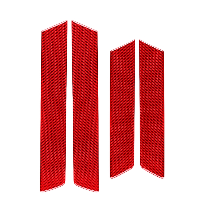 4 PCS Set for Honda CRV 2007-2011 Carbon Fiber Car Interior Door Panel Trim Decorative Sticker,Left and Right Drive Universal