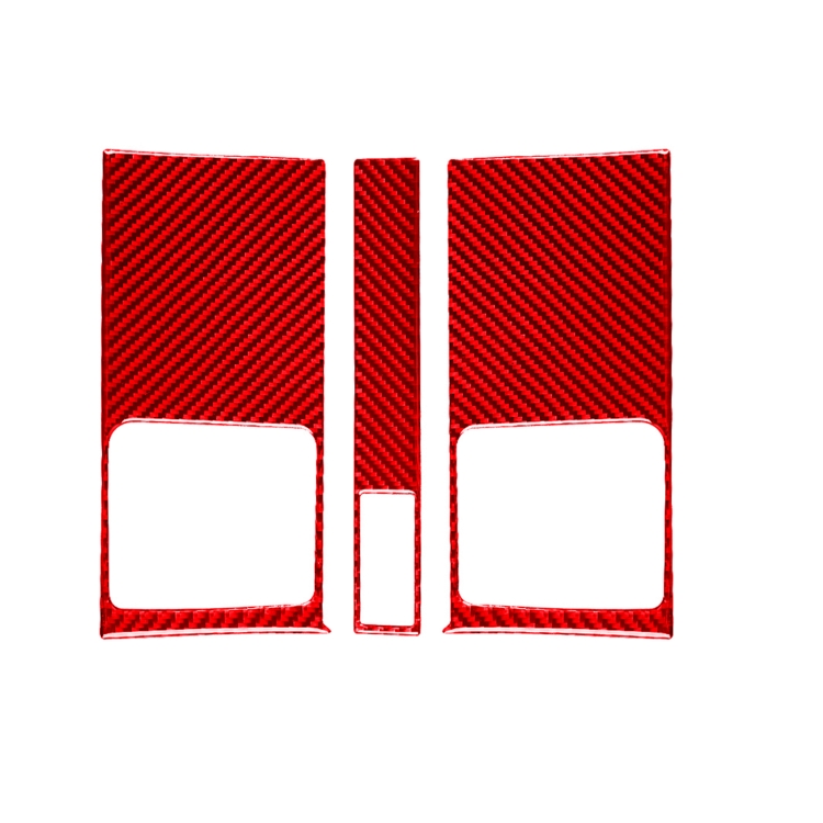 3 PCS Set for Honda CRV 2007-2011 Carbon Fiber Car Central Control Air Outlet Panel Decorative Sticker,Left and Right Drive Universal