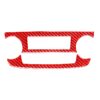 2 PCS Set for Honda CRV 2007-2011 Carbon Fiber Car Central Control CD Volume Switch Frame Decorative Sticker,Left and Right Drive Universal
