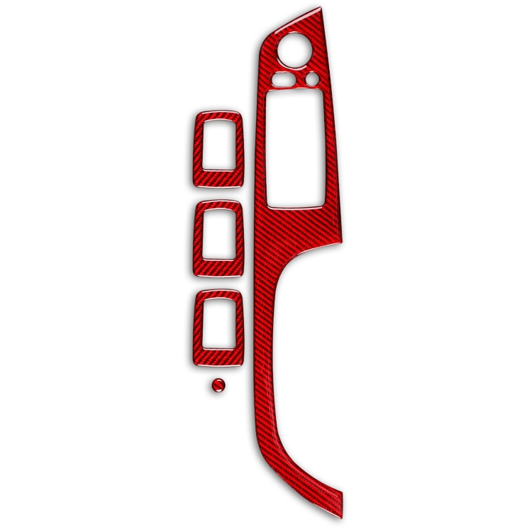 5 PCS Set for BMW 3 Series E90 Carbon Fiber Car Right Driving Lifting Panel Decorative Sticker with Folding, Diameter: 37.8cm