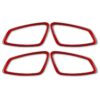 4 PCS Set for BMW 3 Series E90 Carbon Fiber Car Door Handle Decorative Sticker,Left and Right Drive