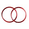 2 PCS Set for BMW 3 Series E90 Carbon Fiber Car Horn Circle Decorative Sticker
