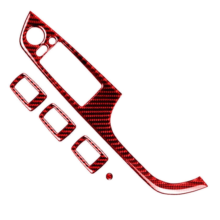 5 PCS Set For BMW 3 Series E90 Carbon Fiber Car Right Drive Window Lift Panel Decorative Sticker, Diameter: 35.8cm