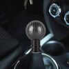 Universal Car Carbon Fiber Texture Metal Gear Shift Knob