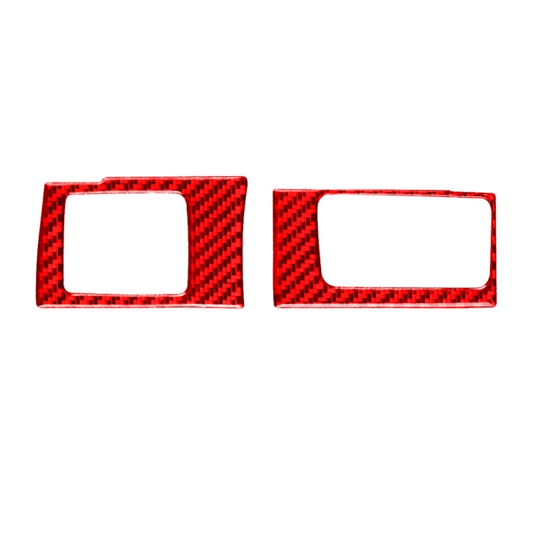 2 PCS Set for Honda CRV 2007-2011 Carbon Fiber Car Central Control Card Box Panel Decorative Sticker, Right Drive