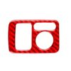 For Honda CRV 2007-2011 Car Carbon Fiber Rear Mirror Adjustment Switch Frame Decorative Sticker, Left Drive