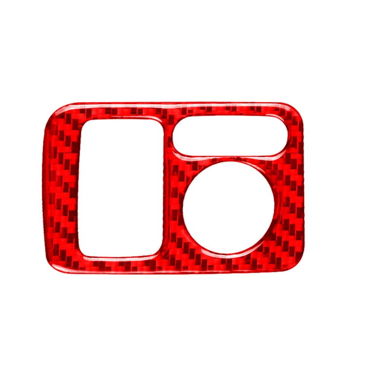 For Honda CRV 2007-2011 Car Carbon Fiber Rear Mirror Adjustment Switch Frame Decorative Sticker, Left Drive