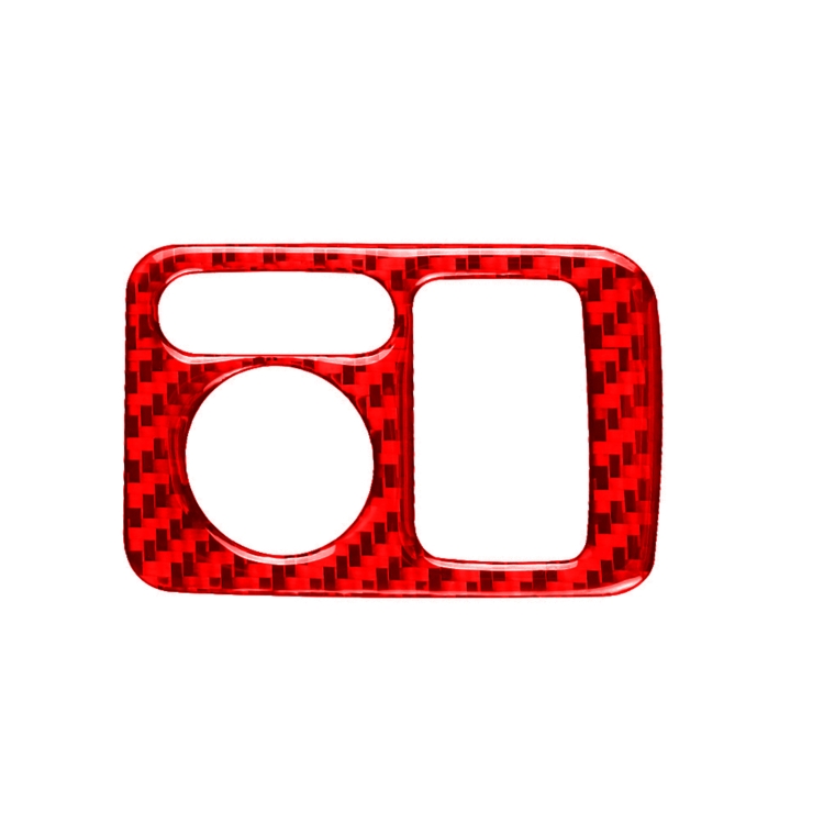 For Honda CRV 2007-2011 Car Carbon Fiber Rear Mirror Adjustment Switch Frame Decorative Sticker, Right Drive