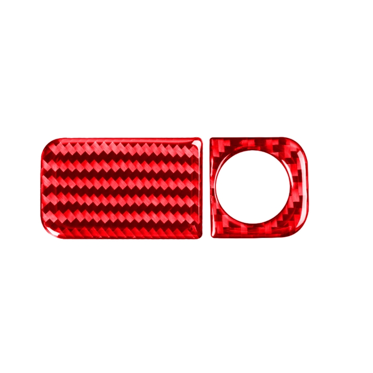 2 PCS Set for Honda CRV 2007-2011 Carbon Fiber Car Glove Box Opening Frame Decorative Sticker, Right Drive