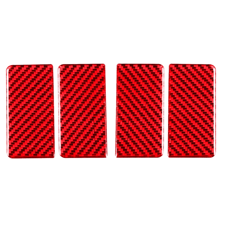 4 PCS Set for Honda CRV 2007-2011 Carbon Fiber Car Inner Armrest Gasket Decorative Sticker,Left and Right Drive Universal