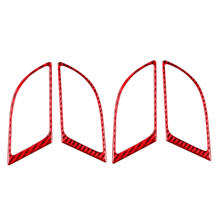 4 PCS Set for Honda CRV 2007-2011 Carbon Fiber Car Inner Handle Frame Decorative Sticker,Left and Right Drive Universal